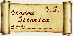 Vladan Sitarica vizit kartica
